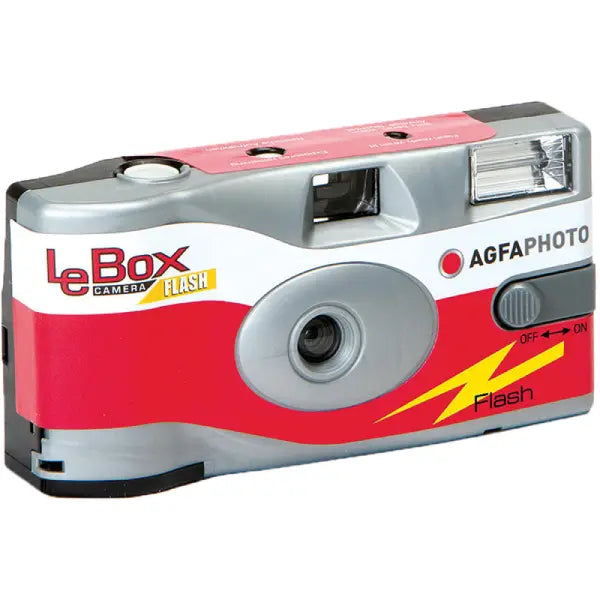 AgfaPhoto LeBox Flash 400 One-Time-Use 35mm Disposable Camera (27 Exposures)