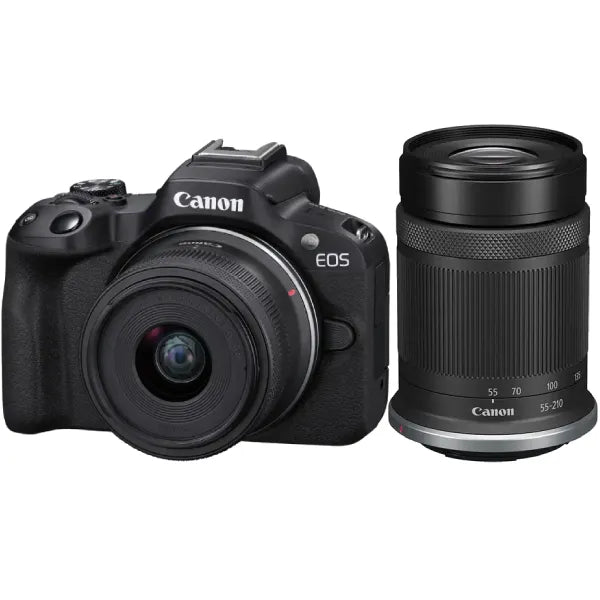Canon EOS R50 Mirrorless Camera with 18-45mm and 55-210mm Lenses