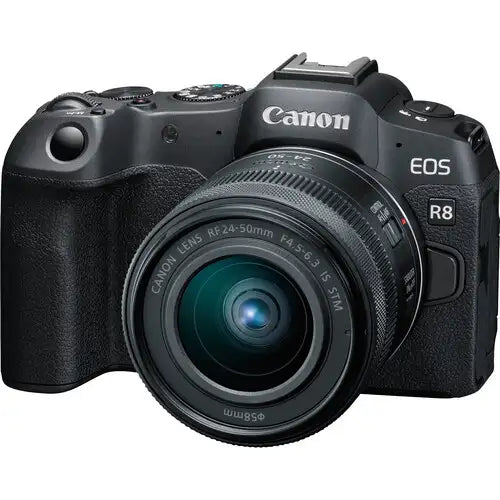 Canon EOS R8 Mirrorless Camera Body with RF 24-50mm IS STM lens
