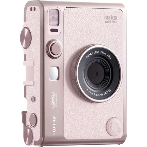 Fujifilm Instax Mini Evo Hybrid Instant Camera Kit (Gentle Rose)