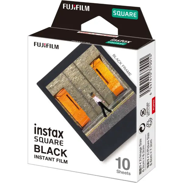 Fujifilm Instax Square Black Instant Film (10 Sheets)
