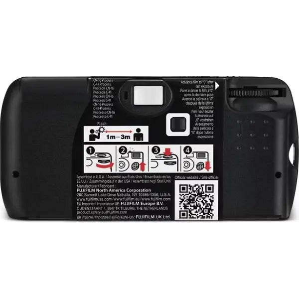 Fujifilm QuickSnap Black and White One-Time-Use Disposable Camera (27 Exposures)