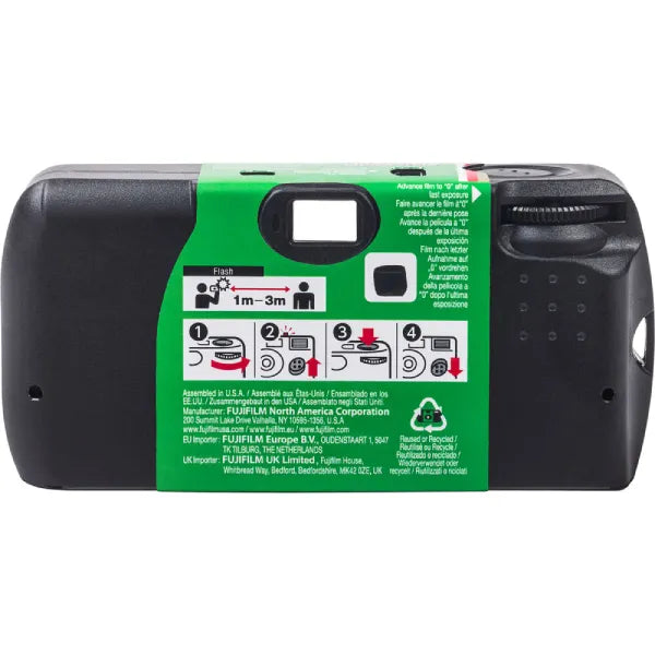 Fujifilm QuickSnap Flash 400 One-Time-Use Disposable Camera (27 Exposures)