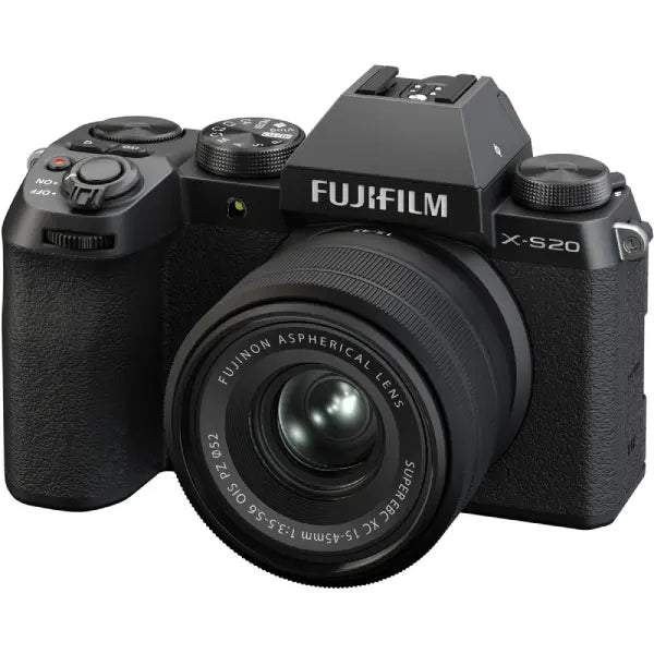 Fujifilm X-S20 Mirrorless Camera with XC 15-45mm f/3.5-5.6 Lens (Black