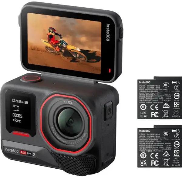 Insta360 Ace Pro 2 Action Camera Battery Bundle