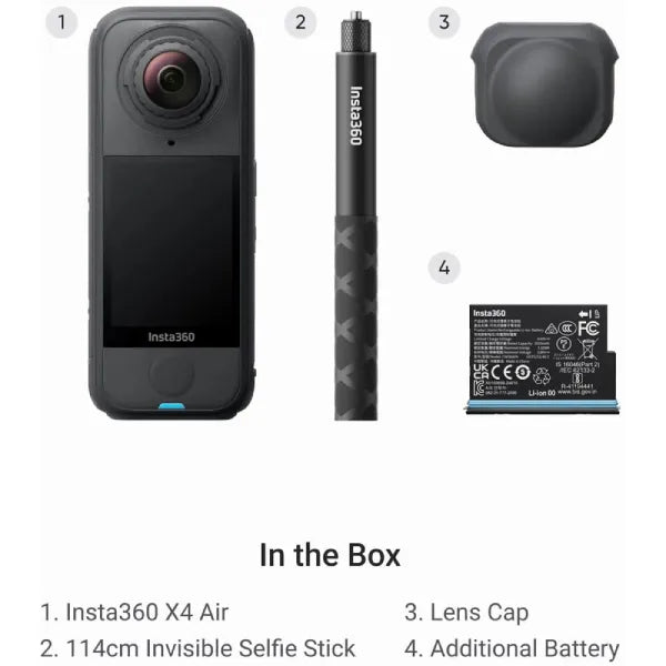 Insta360 X4 Air 8K Camera Starter Bundle (Black)