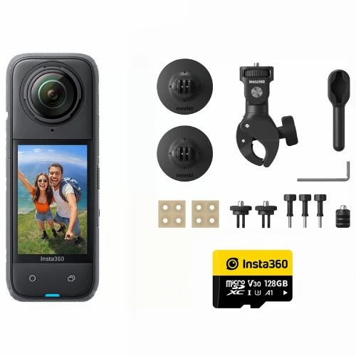 Insta360 X5 360° 8K Camera Motorcycle Bundle
