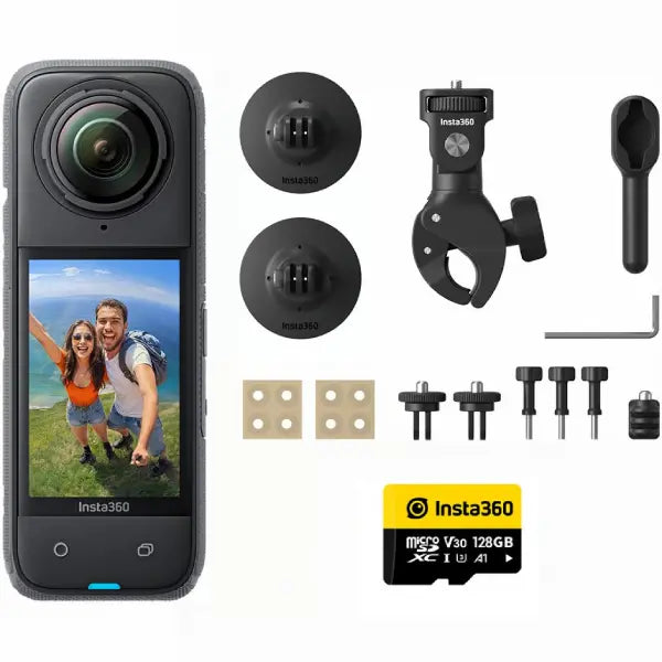 Insta360 X5 360° 8K Camera Motorcycle Bundle