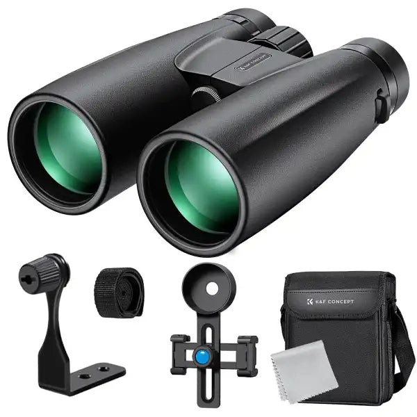 K&F Concept 12x50 Safari Binoculars with a Mobile Phone Attachment