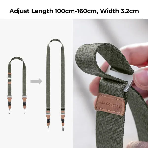 K&F Concept 32mm Camera Strap (Green)