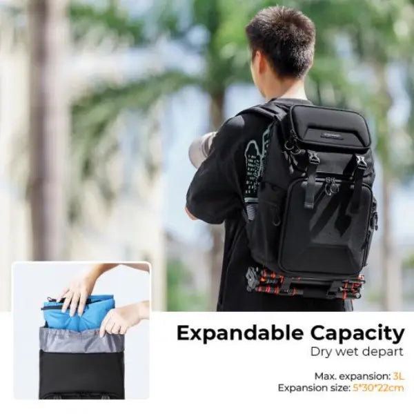 K&F Concept All-Day-Shooter Camera Backpack (Black)