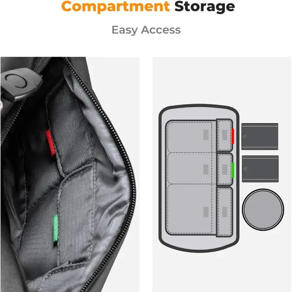 K&F Concept Alpha 10L Camera Sling Bag (Black)