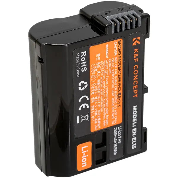 K&F Concept EN-EL15 Lithium-Ion Battery Pack (7.4V, 2100mAh)