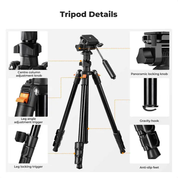 K&F Concept Classic-Vlogger XL Video Tripod
