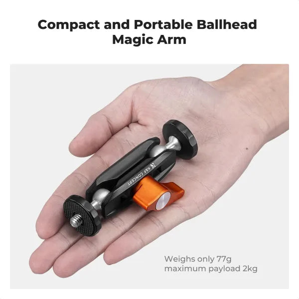 K&F Concept Magic Arm Mini Basic with Dual 1/4" Threads