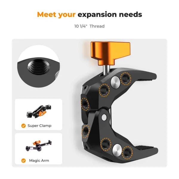 K&F Concept MS15 Mini Super Clamp (60mm)