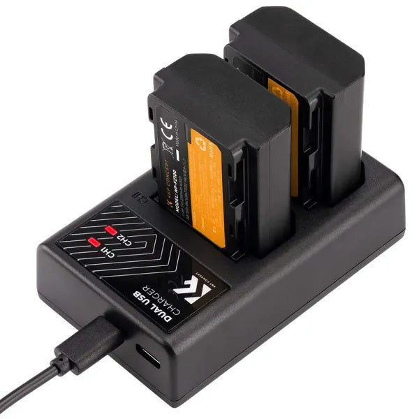 K&F Concept NP-FZ100 Dual Charger Kit with 2 Batteries