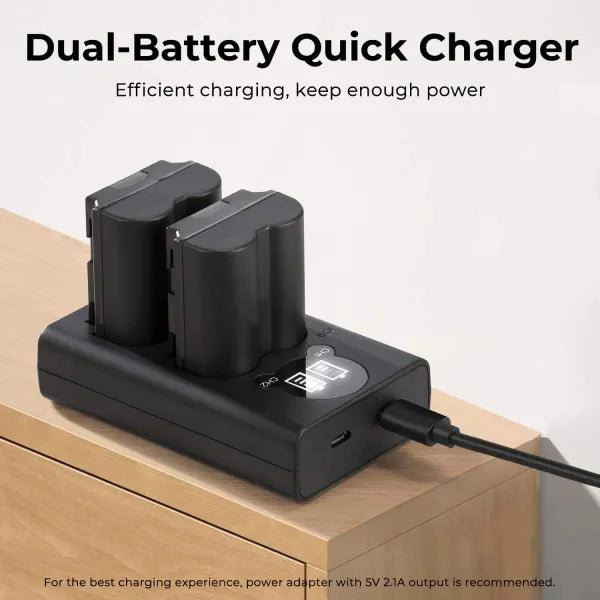 K&F Concept NP-W235 Dual Charger Kit with 2 Batteries