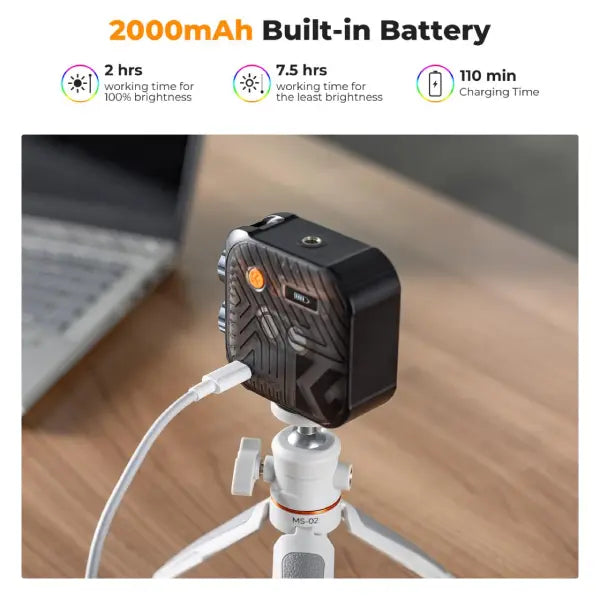 K&F Concept RGB Full Colour Portable Video Light (2500 to 9900K)