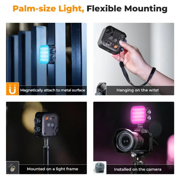K&F Concept RGB Full Colour Portable Video Light (2500 to 9900K)