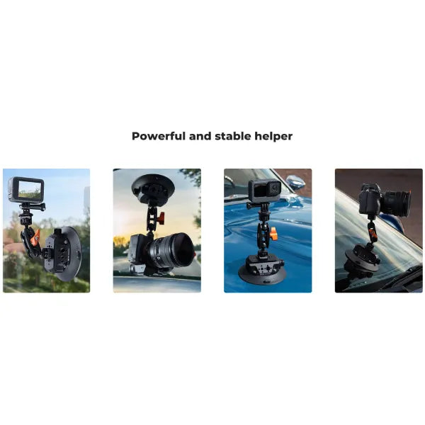 K&F Concept Suction Cup Mount with Magic Arm (4.5″)