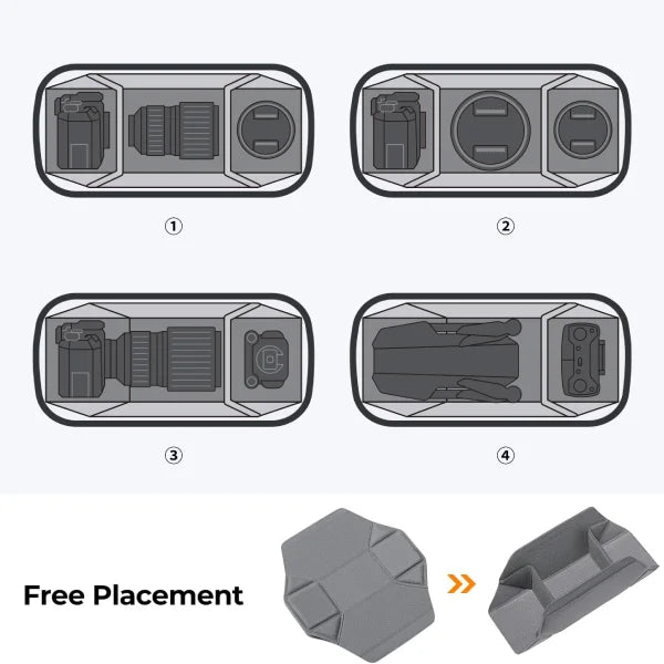 K&F Concept Alpha 10L Camera Sling Bag (Grey)