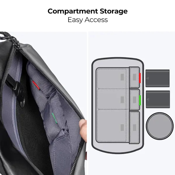 K&F Concept Alpha 10L Camera Sling Bag (Grey)