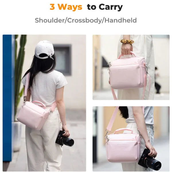 K&F Concept Urban Wander Camera Shoulder Bag (Pink)