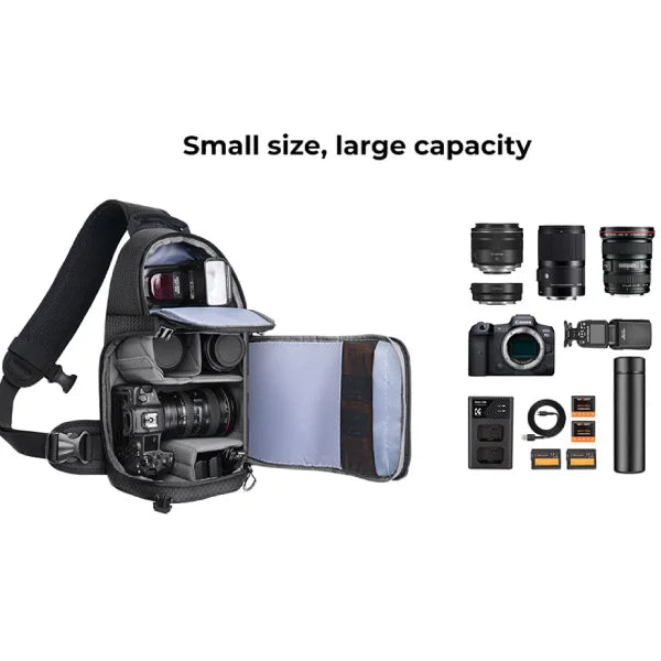 K&F Concept Slim Shooter 10L Camera Sling Bag (Black)