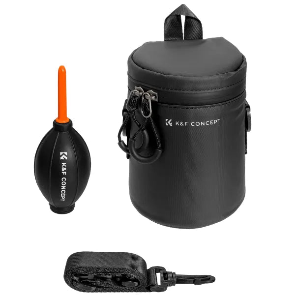 K&F Concept Weatherproof Lens Case with Blower (Medium)