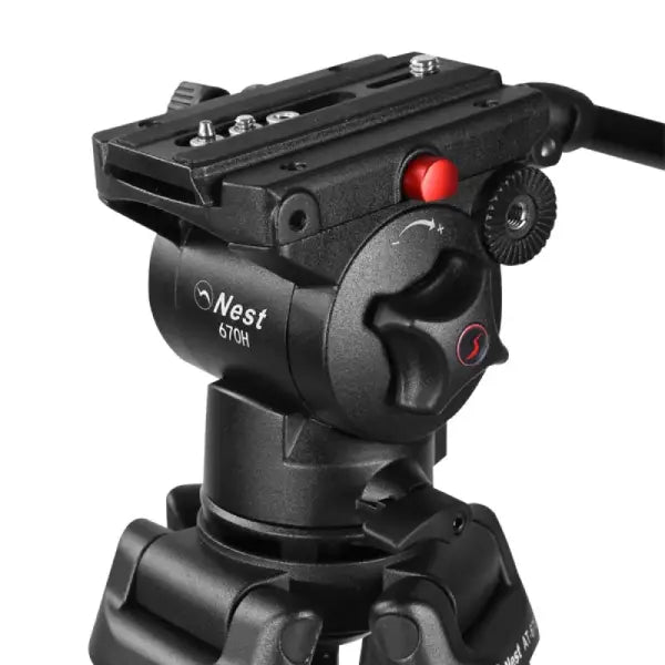 Nest Video Tripod NT-670 with Fluid Pan Head