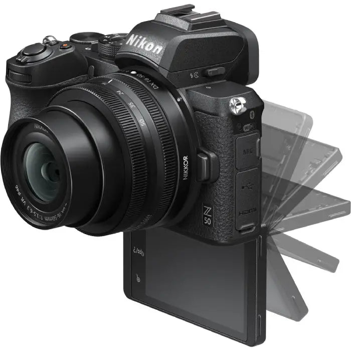 Nikon Z50 Mirrorless Camera with 16-50mm VR Lens (Nikon Bag + 32GB SD Card)