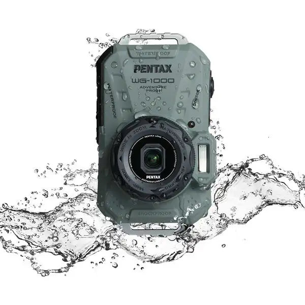 Pentax WG-1000 Digital Camera (Olive)