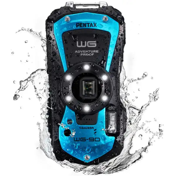 Ricoh WG-90 Digital Camera (Blue)
