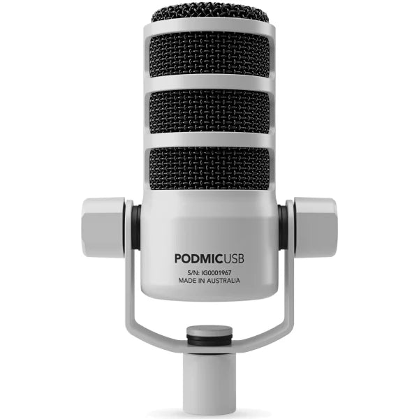 RODE PodMic USB and XLR Dynamic Broadcast Microphone (White)