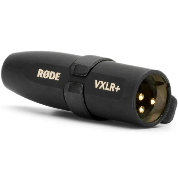 RODE VXLR+ 3.5mm TRS Female to XLR Male Adapter with Phantom Power Converter