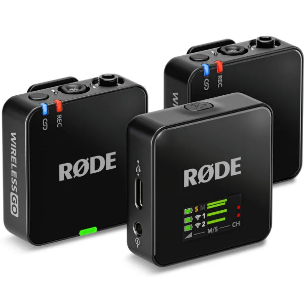 RODE Wireless GO (Gen 3) 2-Person Compact Digital Wireless Microphone System/Recorder (2.4 GHz, Black)