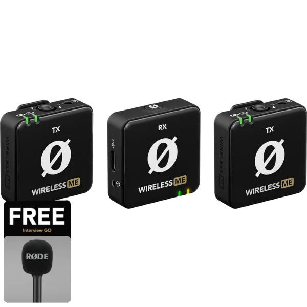 RODE Wireless ME Dual Compact Digital Wireless Microphone System (2.4 GHz, Black)