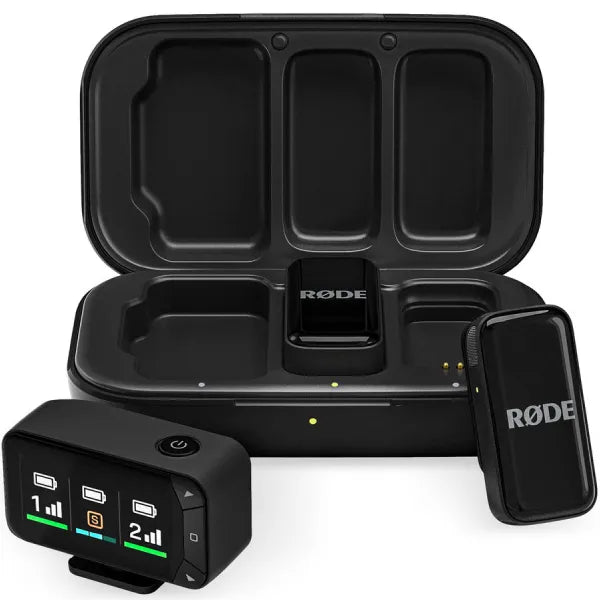 RODE Wireless Micro 2-Person Ultracompact Wireless Microphone Pro System for Cameras and Mobile Devices (2.4 GHz)