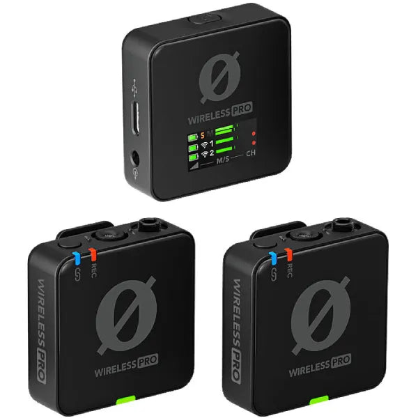 RODE Wireless PRO 2-Person Clip-On Wireless Microphone System/Recorder with Lavaliers (2.4 GHz)