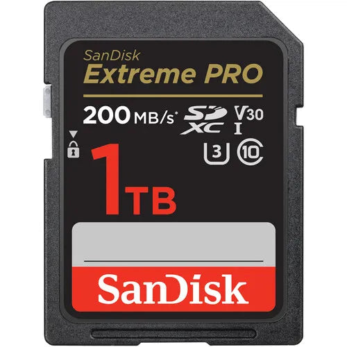 SanDisk 1TB Extreme PRO UHS-I SDXC Memory Card (200MB/s)
