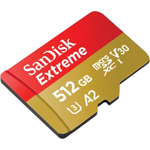 SanDisk 512GB Extreme UHS-I microSDXC Memory Card (190MB/s)