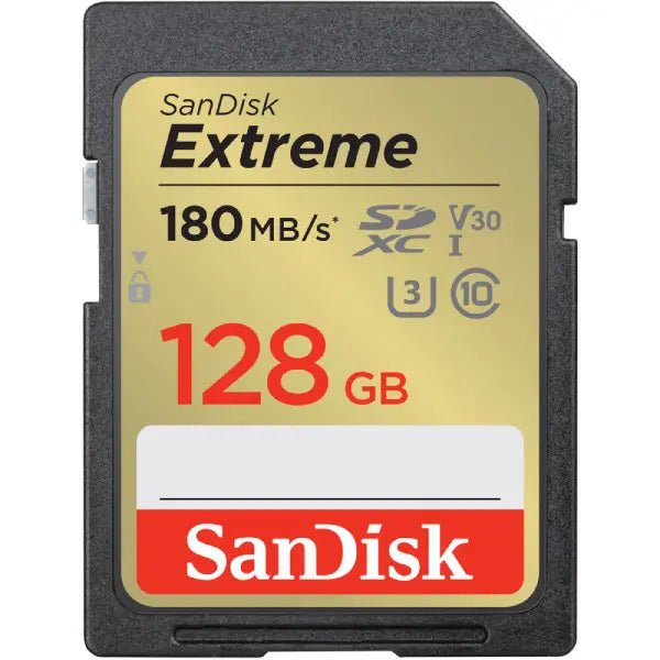 SanDisk 128GB Extreme UHS-I SDHC Memory Card (180MB/s)