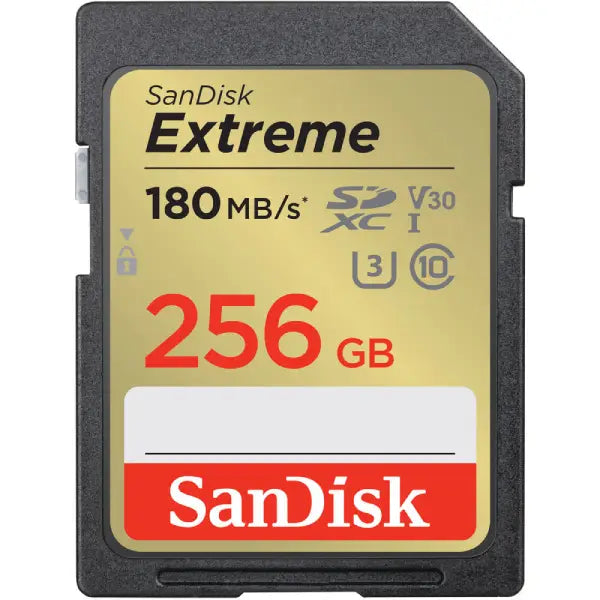 SanDisk 256GB Extreme UHS-I SDHC Memory Card (180MB/s)