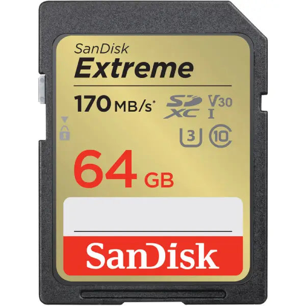 SanDisk 64GB Extreme UHS-I SDXC Memory Card (170MB/s)
