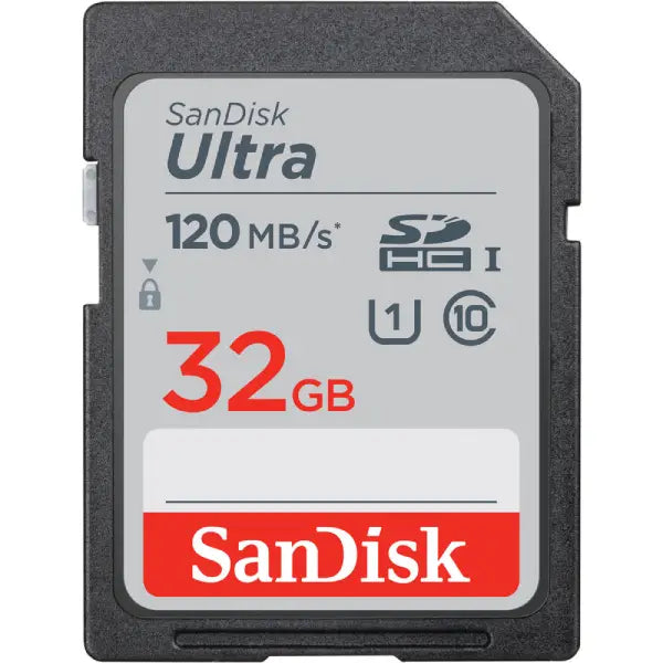 SanDisk 32GB Ultra SDHC Memory Card (120MB/s)