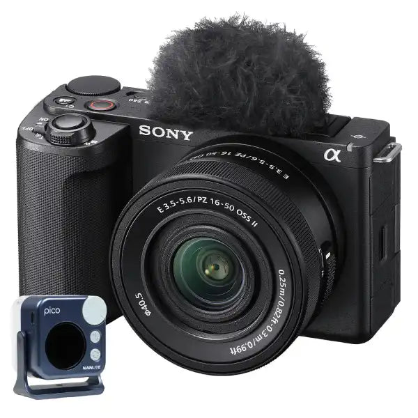 Sony Alpha ZV-E10 II Mirrorless Camera with E 16-50mm Lens and FREE Nanlite Pico LED Mini Pocket Light