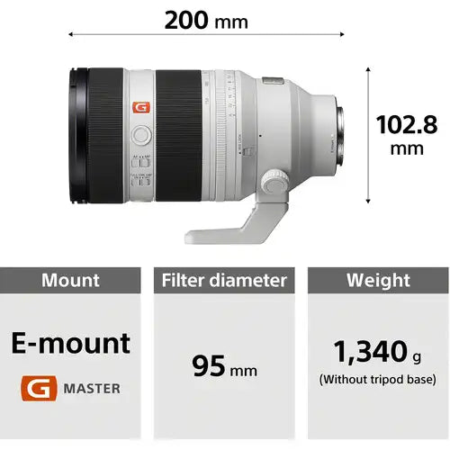Sony FE 50-150mm f/2 GM Lens