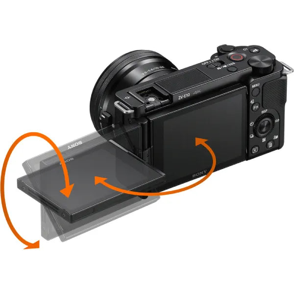 Sony Alpha ZV-E10 Mirrorless Camera with E 16-50mm OSS II Lens (Creator Kit)