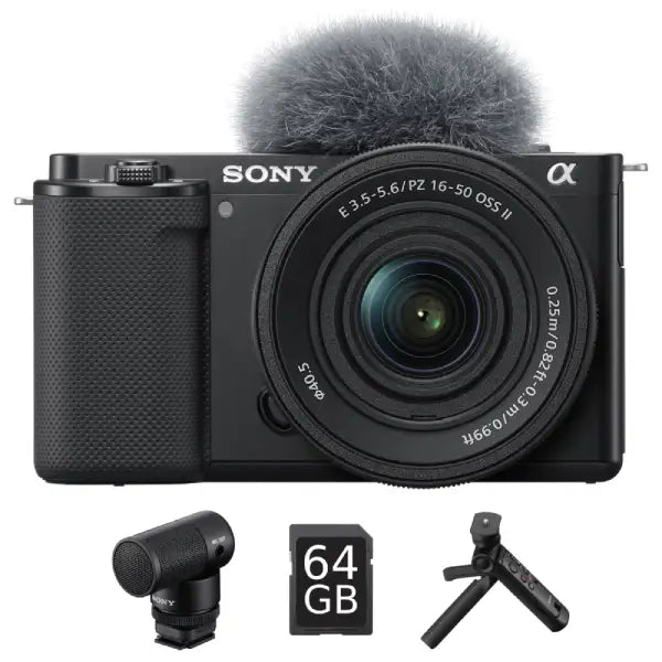 Sony Alpha ZV-E10 Mirrorless Camera with E 16-50mm OSS II Lens (Creator Kit)